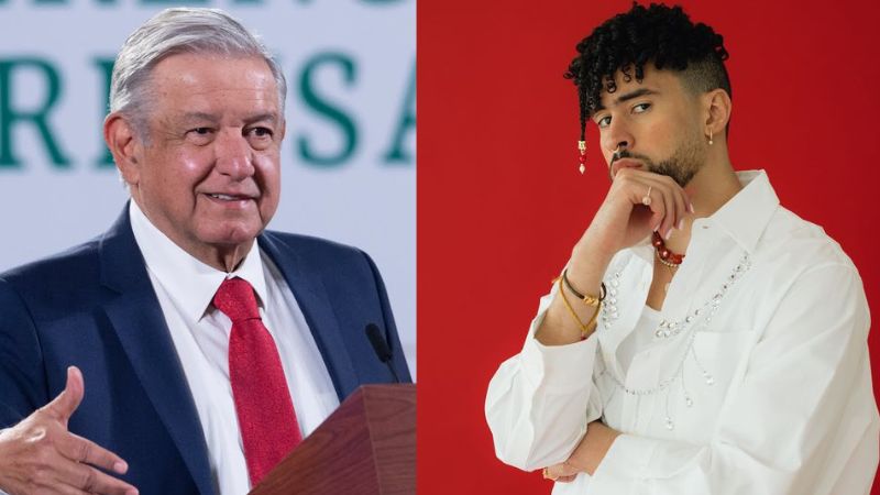 AMLO pide a Bad Bunny cantar gratis