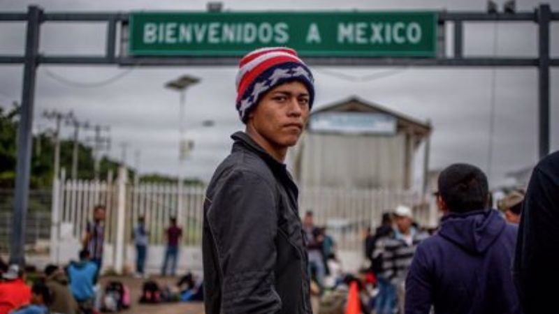 Migrantes hondureños