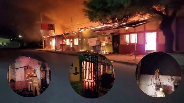 Incendio negocios Choluteca