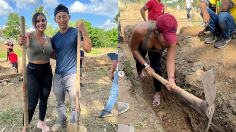 Influencer llega a Honduras a construir escuela con Shin Fujiyama