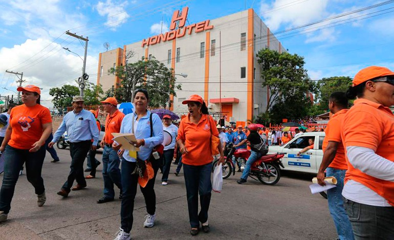protestas personal Hondutel