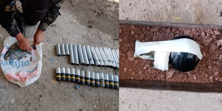 encuentran armas y granadas basurero capital
